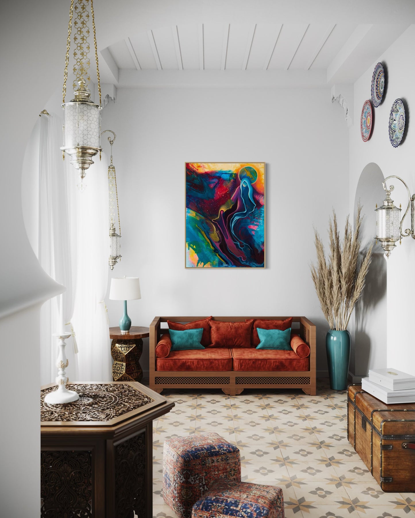 Expansion Framed Canvas Print