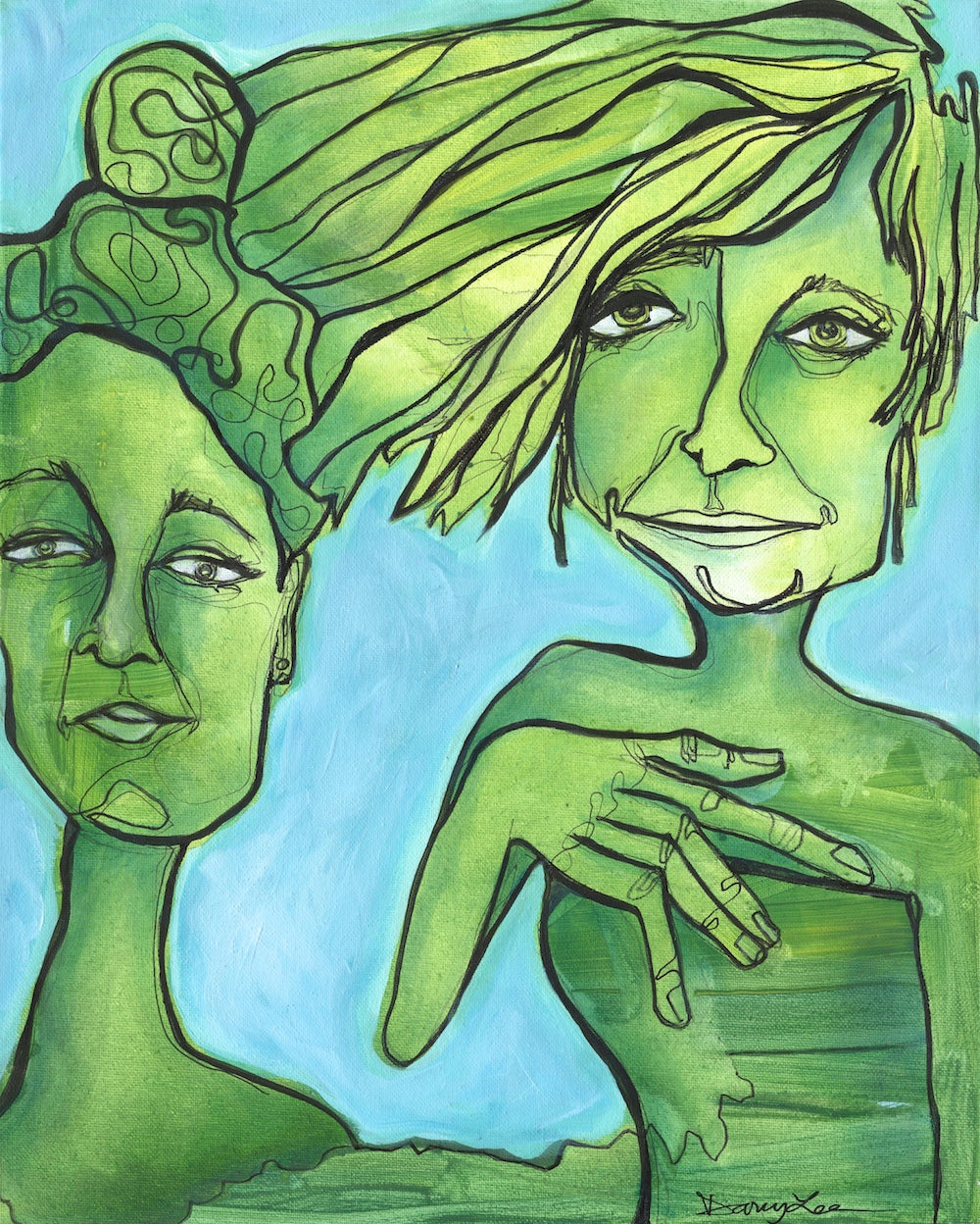 Abstract Portrait Trio #1 - Studio Archive