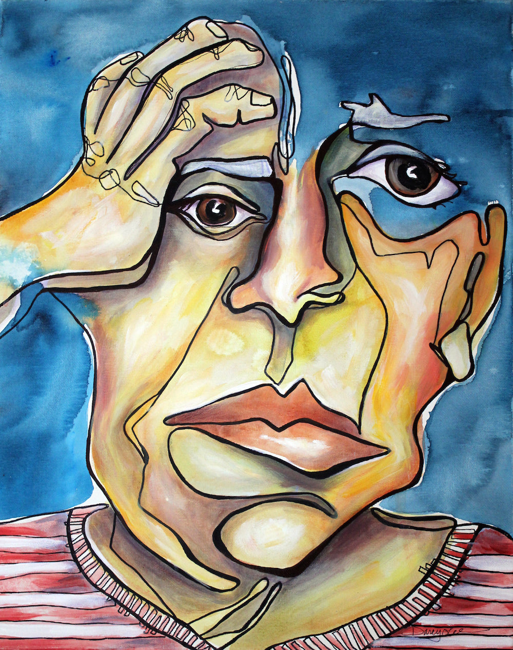 Abstract Portrait Trio #1 - Studio Archive