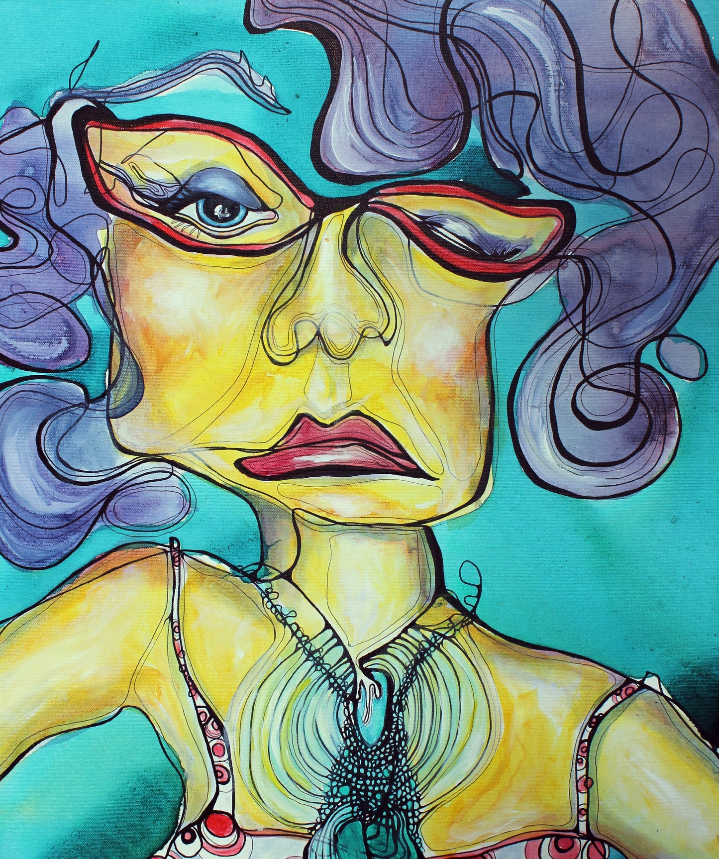 Abstract Portrait Trio #1 - Studio Archive