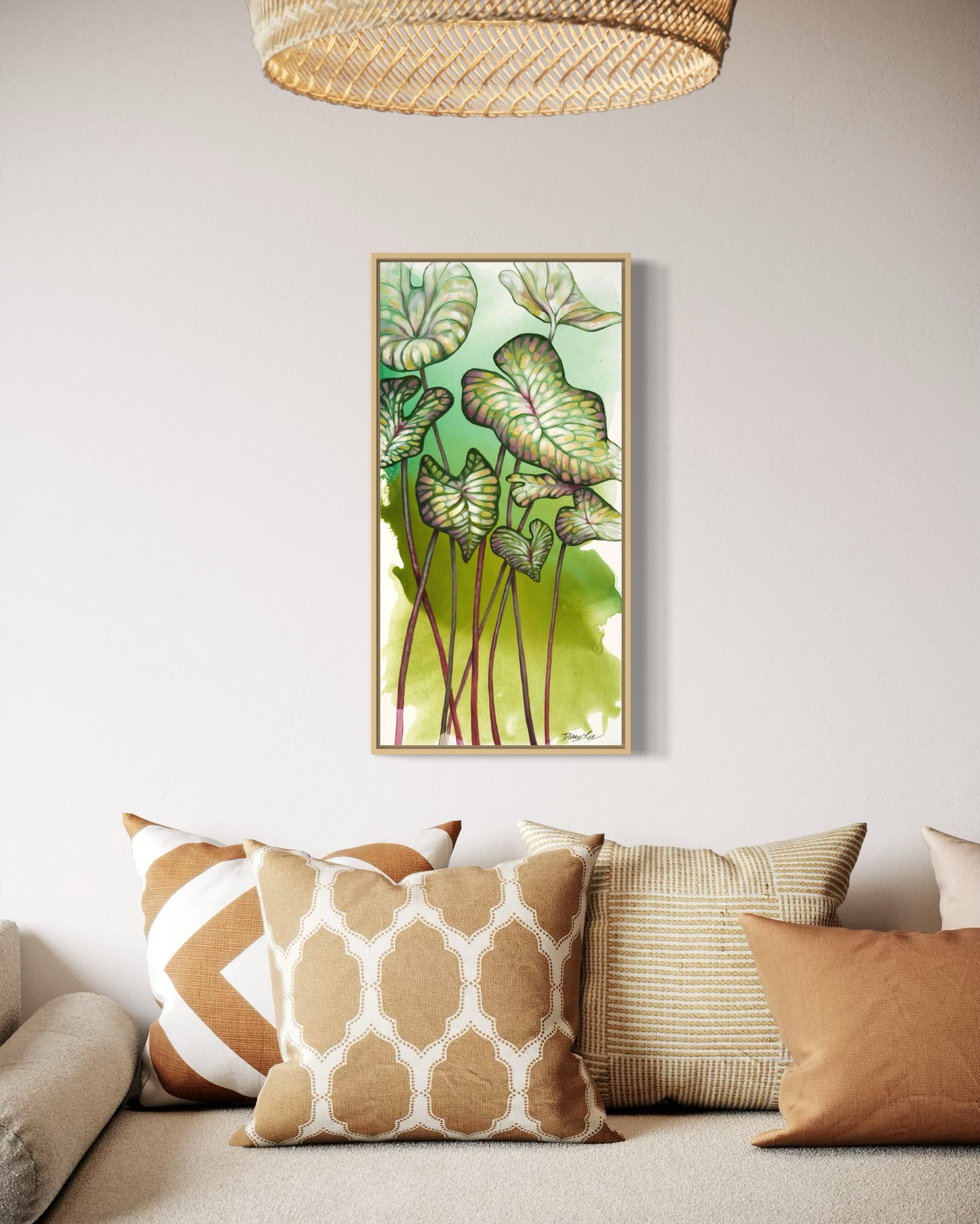 Linger Framed Canvas Print