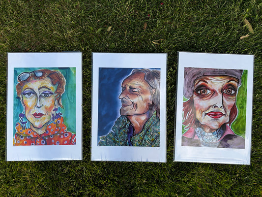 Abstract Portrait Trio #2 - Studio Archive